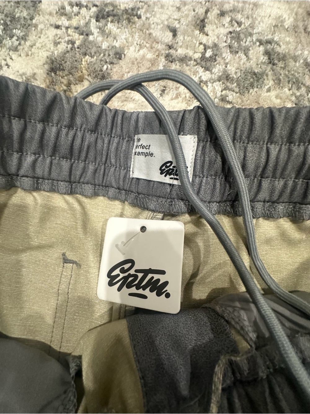 Gray Drawstring Bottoms - Picture 5 of 5
